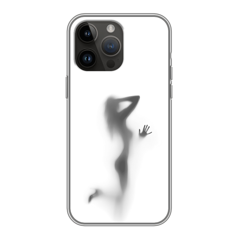 Силиконовый противоударный чехол на Iphone 14 Pro Max с принтом Силуэт Силиконовый противоударный чехол на Iphone 14 Pro Max с принтом Силуэт