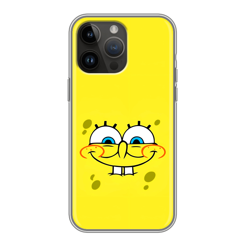 Силиконовый чехол на Iphone 14 Pro Max с принтом спанчбоб спанч боб Силиконовый чехол на Iphone 14 Pro Max с принтом спанчбоб спанч боб