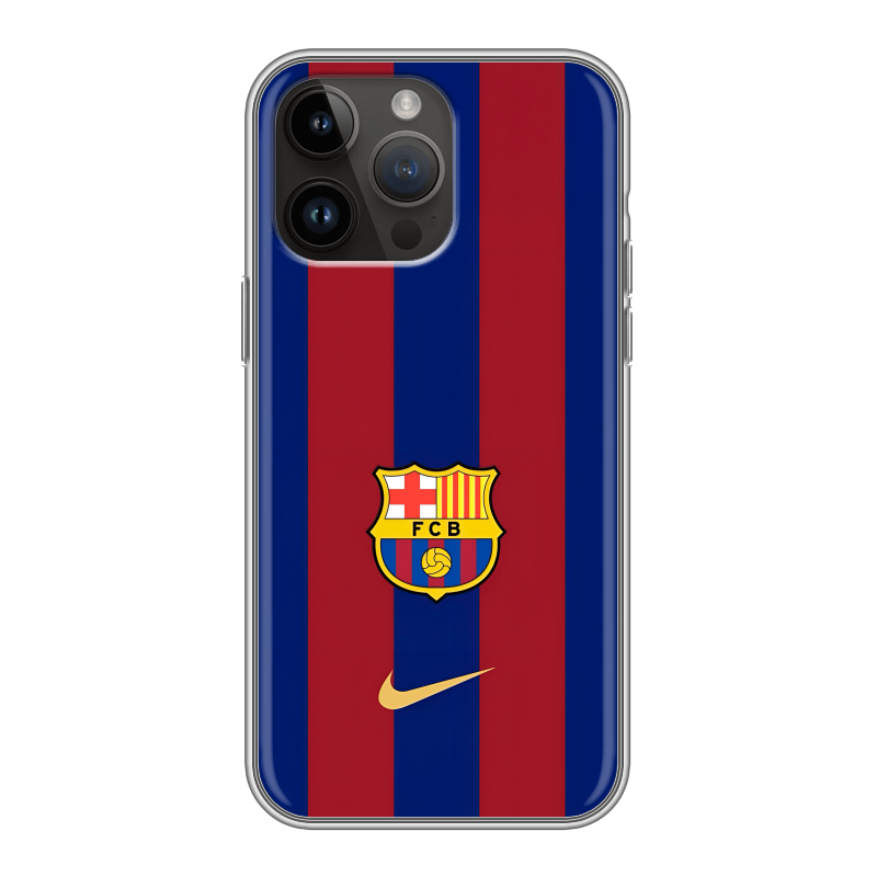 Силиконовый противоударный чехол на Iphone 14 Pro Max с принтом Барселона Barcelona Силиконовый противоударный чехол на Iphone 14 Pro Max с принтом Барселона Barcelona