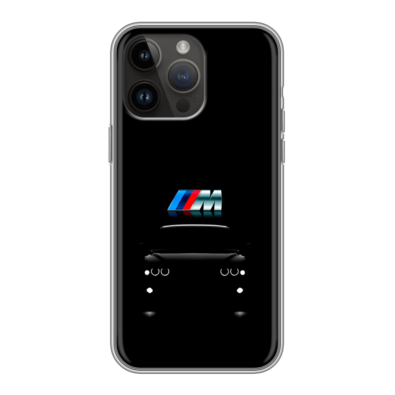 Силиконовый противоударный чехол на Iphone 14 Pro Max с принтом БМВ BMW Силиконовый противоударный чехол на Iphone 14 Pro Max с принтом БМВ BMW