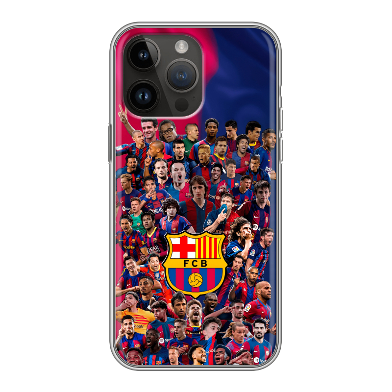 Силиконовый чехол на Iphone 14 Pro Max с принтом Барселона Barcelona Силиконовый чехол на Iphone 14 Pro Max с принтом Барселона Barcelona