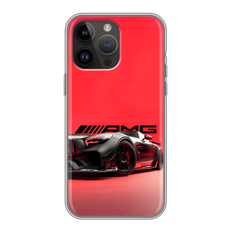 Силиконовый противоударный чехол на Iphone 14 Pro Max с принтом Мерседес Mercedes AMG Силиконовый противоударный чехол на Iphone 14 Pro Max с принтом Мерседес Mercedes AMG