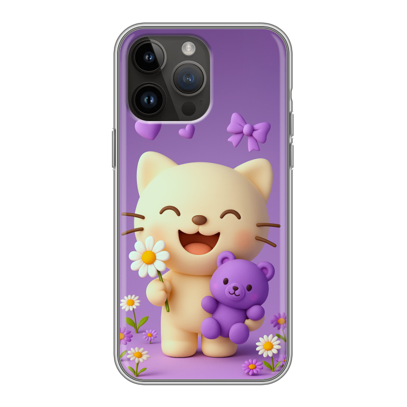 Силиконовый чехол на Iphone 14 Pro Max с принтом для девочек Силиконовый чехол на Iphone 14 Pro Max с принтом для девочек