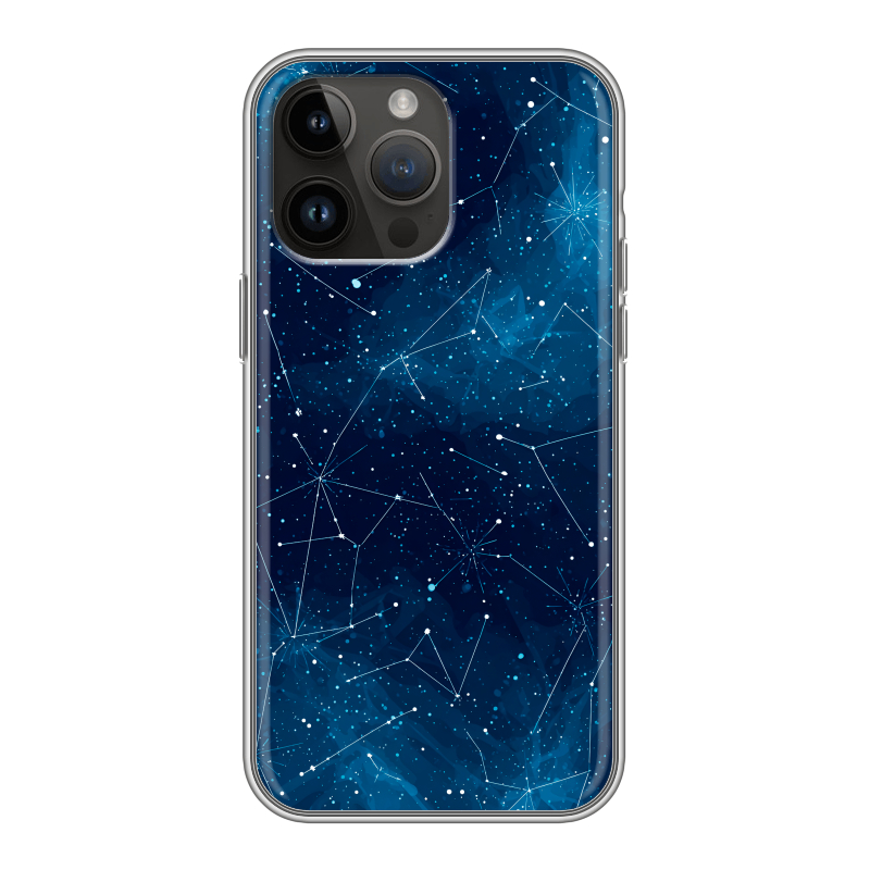 Силиконовый чехол на Iphone 14 Pro Max с принтом Космос звезды Силиконовый чехол на Iphone 14 Pro Max с принтом Космос звезды