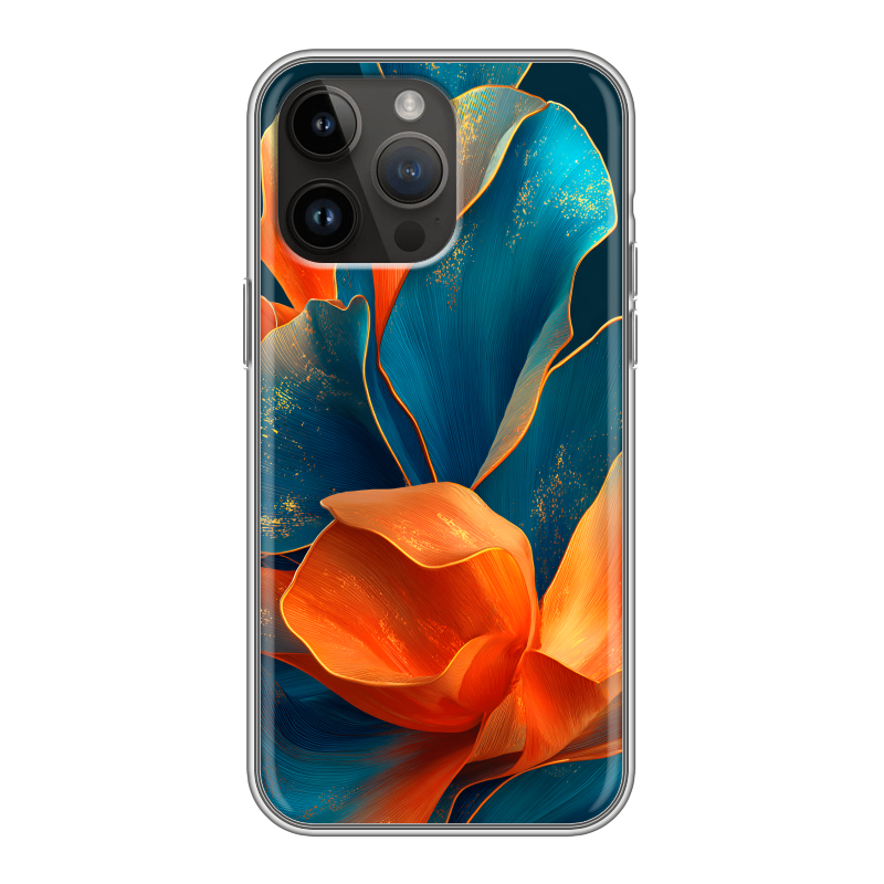 Силиконовый чехол на Iphone 14 Pro Max с принтом Цветы Силиконовый чехол на Iphone 14 Pro Max с принтом Цветы
