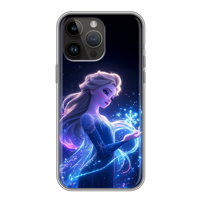 Силиконовый чехол на Iphone 14 Pro Max с принтом Холодное сердце Frozen Силиконовый чехол на Iphone 14 Pro Max с принтом Холодное сердце Frozen