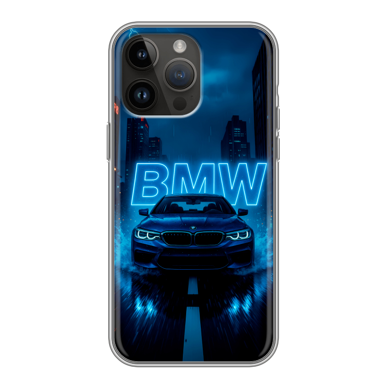 Силиконовый чехол на Iphone 14 Pro Max с принтом BMW БМВ Силиконовый чехол на Iphone 14 Pro Max с принтом BMW БМВ