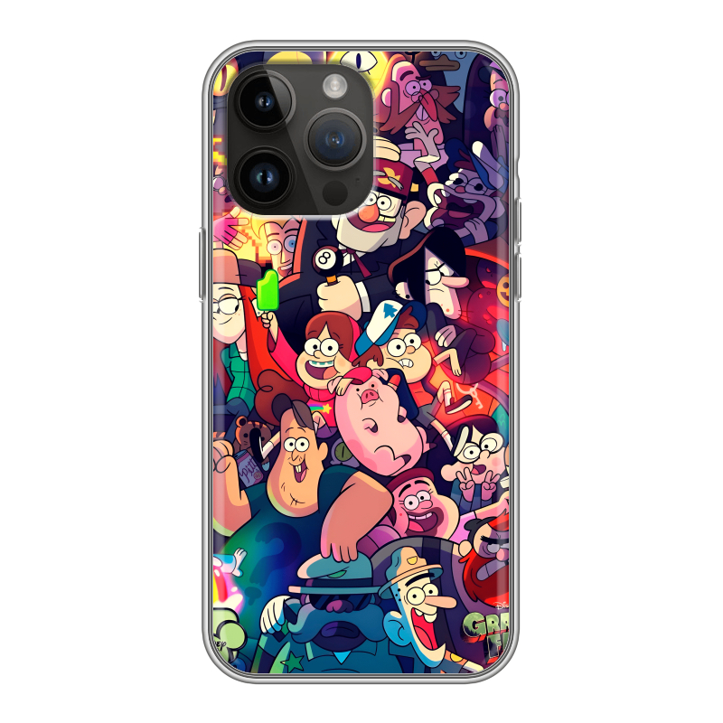 Силиконовый чехол на Iphone 14 Pro Max с принтом Gravity Falls Гравити Фолз Силиконовый чехол на Iphone 14 Pro Max с принтом Gravity Falls Гравити Фолз