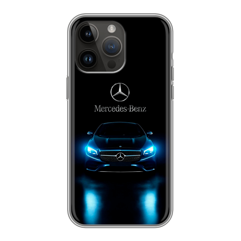Силиконовый противоударный чехол на Iphone 14 Pro Max с принтом Mercedes Мерседес Силиконовый противоударный чехол на Iphone 14 Pro Max с принтом Mercedes Мерседес