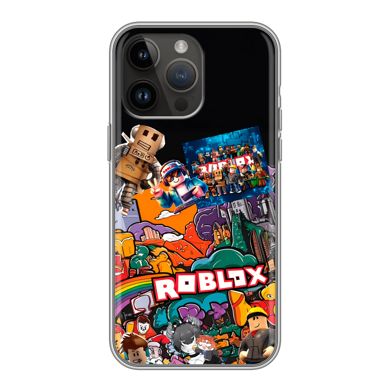 Силиконовый чехол на Iphone 14 Pro Max с принтом Roblox Роблокс Силиконовый чехол на Iphone 14 Pro Max с принтом Roblox Роблокс
