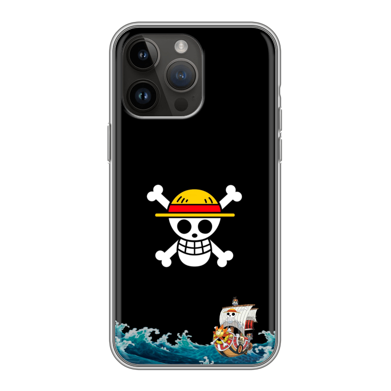 Силиконовый чехол на Iphone 14 Pro Max с принтом One Piece Ван Пис Силиконовый чехол на Iphone 14 Pro Max с принтом One Piece Ван Пис