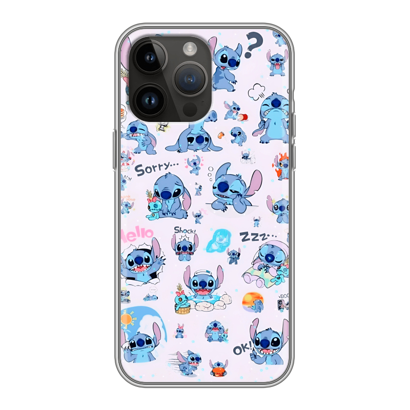 Силиконовый чехол на Iphone 14 Pro Max с принтом Лило и Стич Силиконовый чехол на Iphone 14 Pro Max с принтом Лило и Стич
