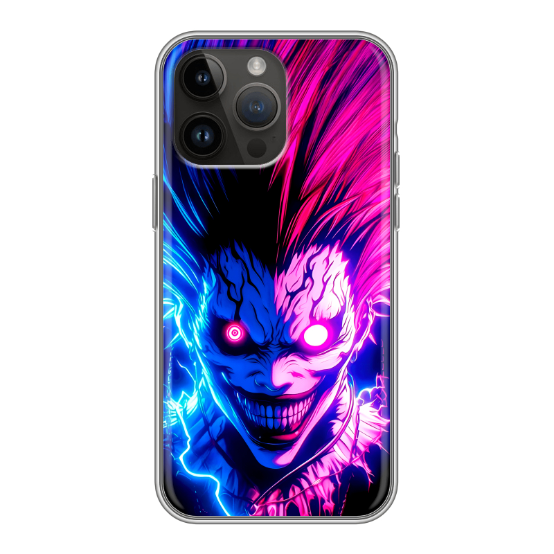Силиконовый противоударный чехол на Iphone 14 Pro Max с принтом Death note Тетрадь смерти Силиконовый противоударный чехол на Iphone 14 Pro Max с принтом Death note Тетрадь смерти