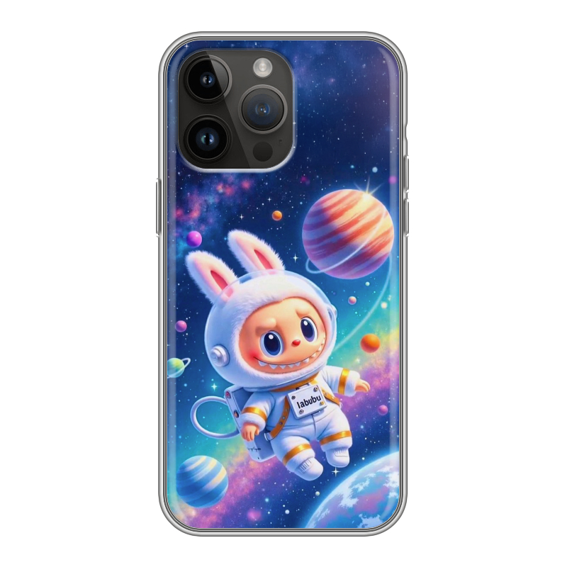 Силиконовый противоударный чехол на Iphone 14 Pro Max с принтом Labubu Лабубу Силиконовый противоударный чехол на Iphone 14 Pro Max с принтом Labubu Лабубу