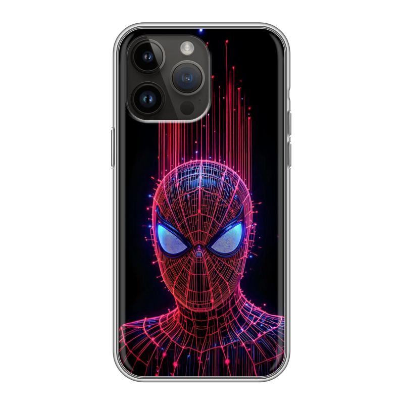 Силиконовый чехол на Iphone 14 Pro Max с принтом Spiderman Человек паук Силиконовый чехол на Iphone 14 Pro Max с принтом Spiderman Человек паук