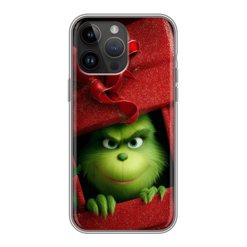 Силиконовый противоударный чехол на Iphone 14 Pro Max с принтом Новый год Силиконовый противоударный чехол на Iphone 14 Pro Max с принтом Новый год