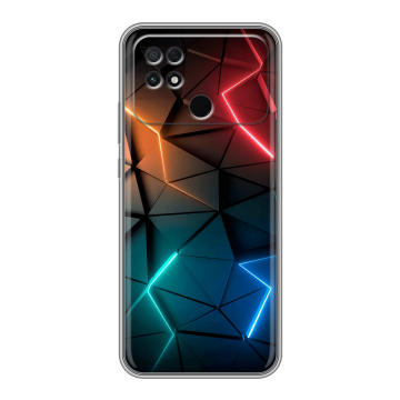 Силиконовый чехол на Xiaomi Poco C40 с принтом Абстракция неон Силиконовый чехол на Xiaomi Poco C40 с принтом Абстракция неон