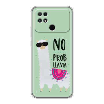 Силиконовый чехол на Xiaomi Poco C40 с принтом Лама Силиконовый чехол на Xiaomi Poco C40 с принтом Лама