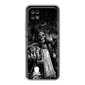 Силиконовый чехол на Xiaomi Poco C40 с принтом Скелет Силиконовый чехол на Xiaomi Poco C40 с принтом Скелет