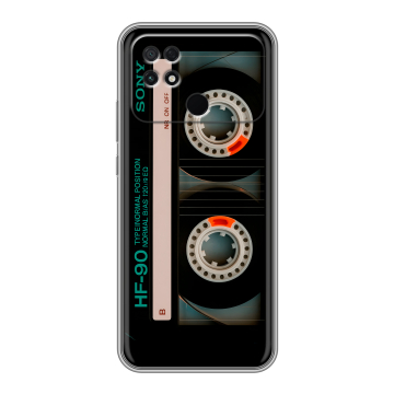 Силиконовый чехол на Xiaomi Poco C40 с принтом Кассета Силиконовый чехол на Xiaomi Poco C40 с принтом Кассета