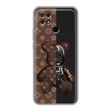 Силиконовый чехол на Xiaomi Poco C40 с принтом Луи робот Силиконовый чехол на Xiaomi Poco C40 с принтом Луи робот