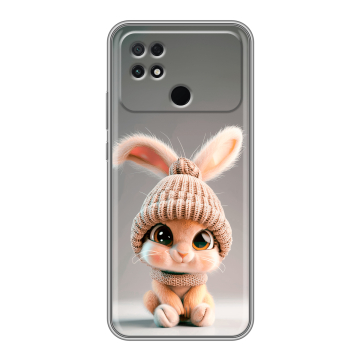 Силиконовый чехол на Xiaomi Poco C40 с принтом Кролик