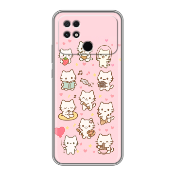 Силиконовый чехол на Xiaomi Poco C40 с принтом Hello Kitty Хелоу Кити Силиконовый чехол на Xiaomi Poco C40 с принтом Hello Kitty Хелоу Кити