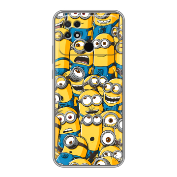 Силиконовый чехол на Xiaomi Poco C40 с принтом Миньоны Силиконовый чехол на Xiaomi Poco C40 с принтом Миньоны
