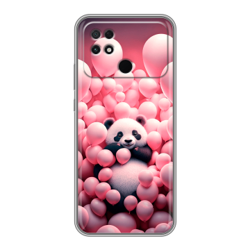 Силиконовый чехол на Xiaomi Poco C40 с принтом Панда Силиконовый чехол на Xiaomi Poco C40 с принтом Панда