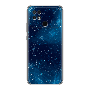 Силиконовый чехол на Xiaomi Poco C40 с принтом Космос звезды Силиконовый чехол на Xiaomi Poco C40 с принтом Космос звезды