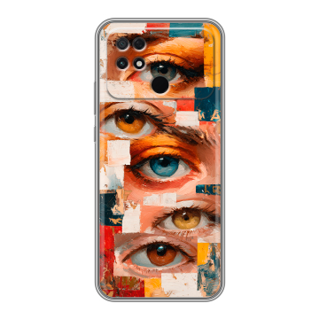 Силиконовый чехол на Xiaomi Poco C40 с принтом Модный принт Силиконовый чехол на Xiaomi Poco C40 с принтом Модный принт