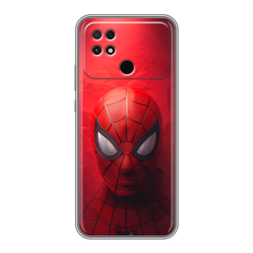 Силиконовый чехол на Xiaomi Poco C40 с принтом Spiderman Человек паук Силиконовый чехол на Xiaomi Poco C40 с принтом Spiderman Человек паук