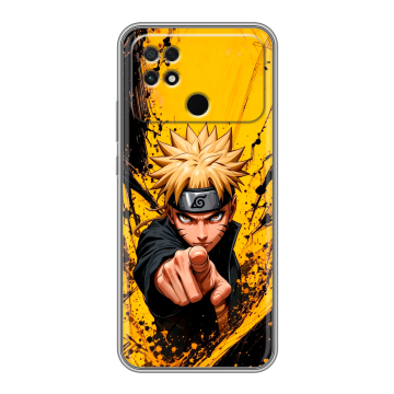Силиконовый чехол на Xiaomi Poco C40 с принтом Naruto Наруто Силиконовый чехол на Xiaomi Poco C40 с принтом Naruto Наруто
