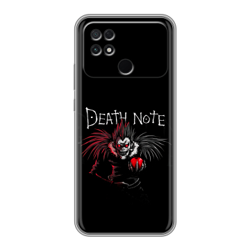 Силиконовый чехол на Xiaomi Poco C40 с принтом Death note Тетрадь смерти Силиконовый чехол на Xiaomi Poco C40 с принтом Death note Тетрадь смерти