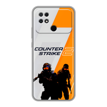 Силиконовый чехол на Xiaomi Poco C40 с принтом Counter Strike Силиконовый чехол на Xiaomi Poco C40 с принтом Counter Strike