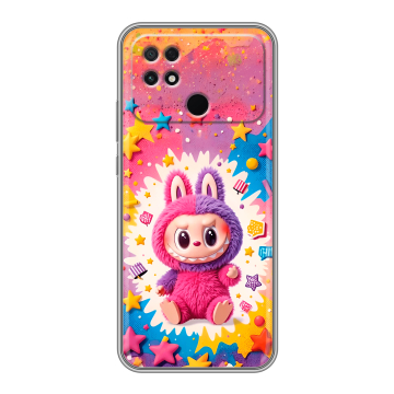 Силиконовый чехол на Xiaomi Poco C40 с принтом Labubu Лабубу Силиконовый чехол на Xiaomi Poco C40 с принтом Labubu Лабубу