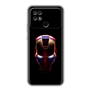 Силиконовый чехол на Xiaomi Poco C40 с принтом IronMan Железный человек Силиконовый чехол на Xiaomi Poco C40 с принтом IronMan Железный человек