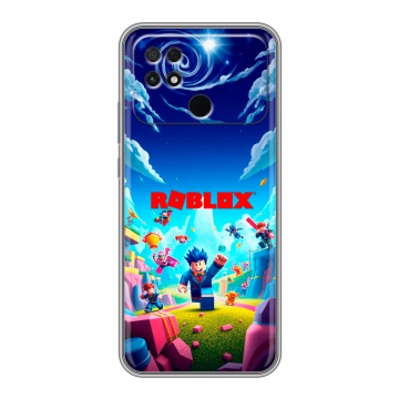 Силиконовый чехол на Xiaomi Poco C40 с принтом Roblox Роблокс Силиконовый чехол на Xiaomi Poco C40 с принтом Roblox Роблокс