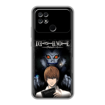 Силиконовый чехол на Xiaomi Poco C40 с принтом Death note Тетрадь смерти
