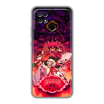 Силиконовый чехол на Xiaomi Poco C40 с принтом Hazbin Hotel Отель Хазбин Силиконовый чехол на Xiaomi Poco C40 с принтом Hazbin Hotel Отель Хазбин