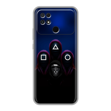 Силиконовый чехол на Xiaomi Poco C40 с принтом Игра Кальмара