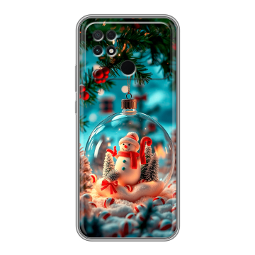 Силиконовый чехол на Xiaomi Poco C40 с принтом Новый год