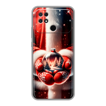 Силиконовый чехол на Xiaomi Poco C40 с принтом Новый год