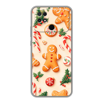 Силиконовый чехол на Xiaomi Poco C40 с принтом Новый год