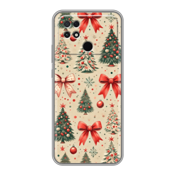 Силиконовый чехол на Xiaomi Poco C40 с принтом Новый год