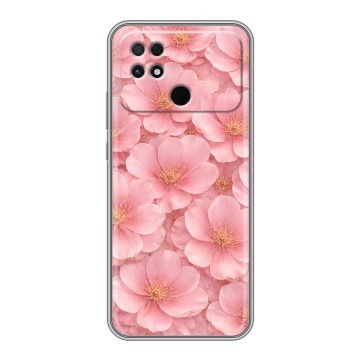 Силиконовый чехол на Xiaomi Poco C40 с принтом женский