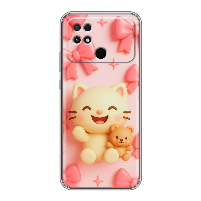 Силиконовый чехол на Xiaomi Poco C40 с принтом для девочек Силиконовый чехол на Xiaomi Poco C40 с принтом для девочек