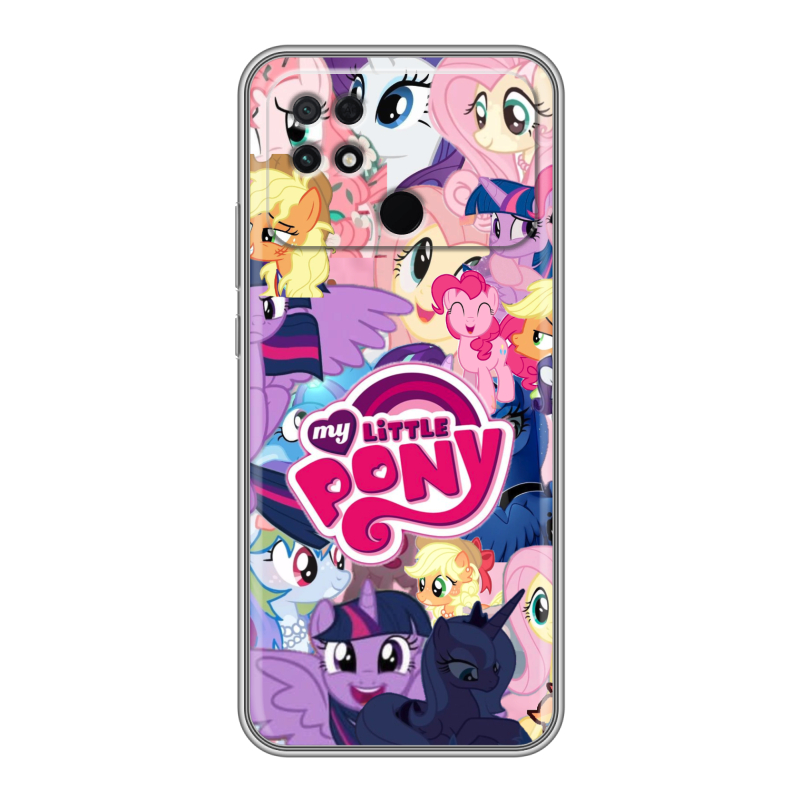 Силиконовый чехол на Xiaomi Poco C40 с принтом My little pony Дружба чудо Силиконовый чехол на Xiaomi Poco C40 с принтом My little pony Дружба чудо