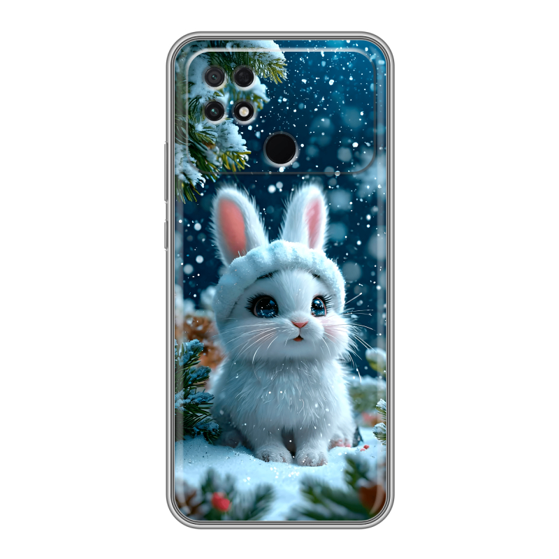 Силиконовый чехол на Xiaomi Poco C40 с принтом Новый год Силиконовый чехол на Xiaomi Poco C40 с принтом Новый год