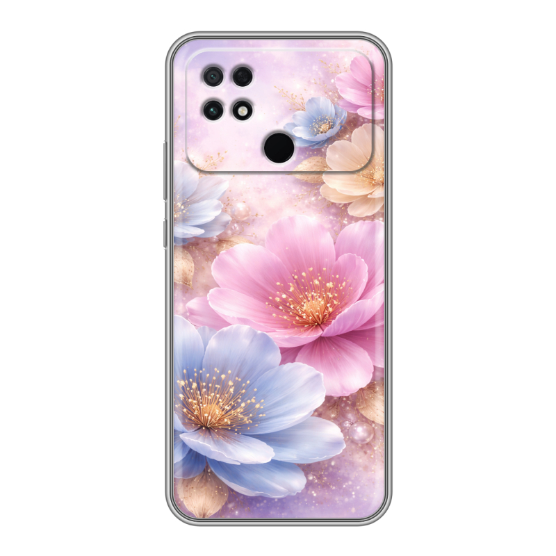 Силиконовый чехол на Xiaomi Poco C40 с принтом женский Силиконовый чехол на Xiaomi Poco C40 с принтом женский